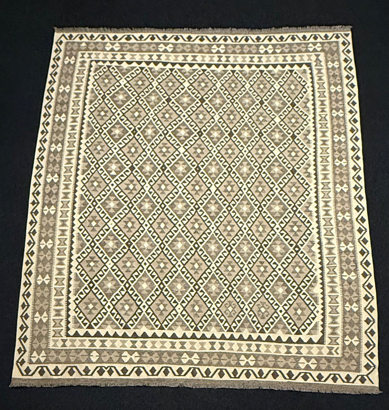 Handvävd Ull kelimmatta - 302 x 256 cm