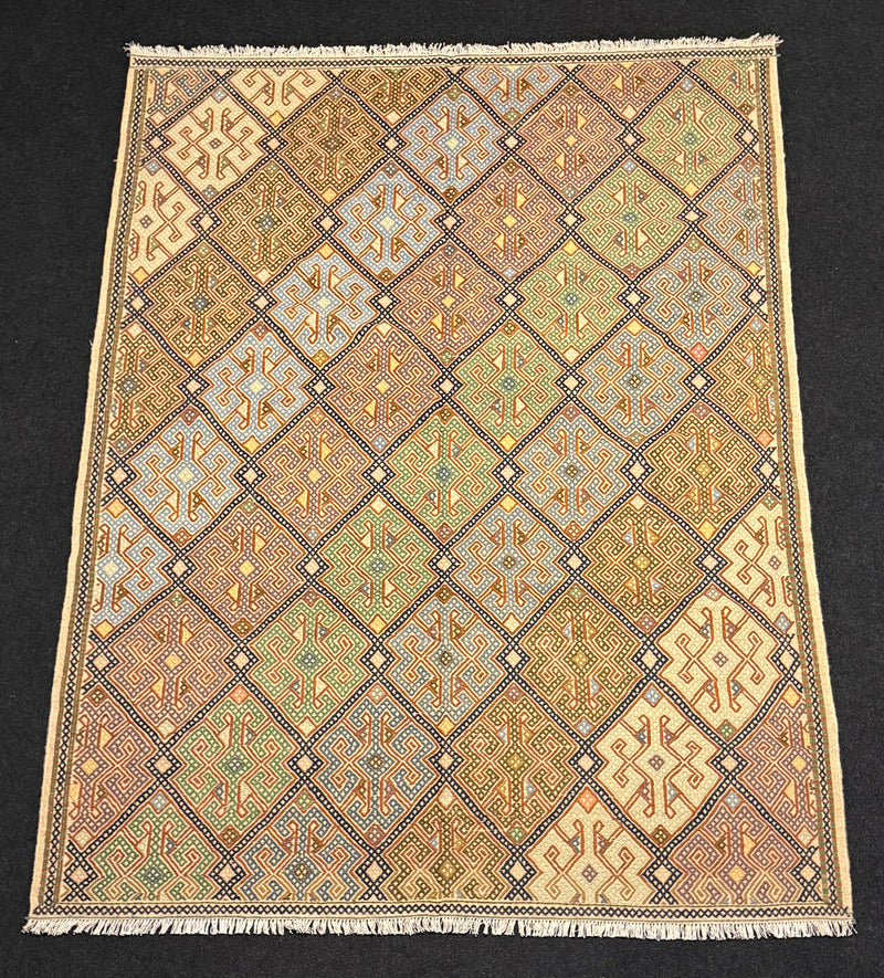 Handvävd Ull Sumak kelimmatta - 292 x 202 cm