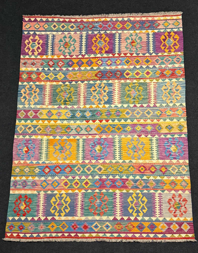 Handvävd Ull kelimmatta - 298 x 198 cm