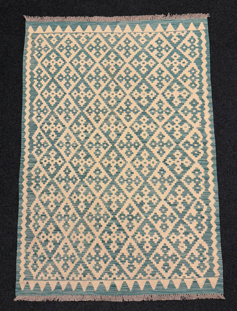 Handvävd Ull kelimmatta - 189 x 130 cm