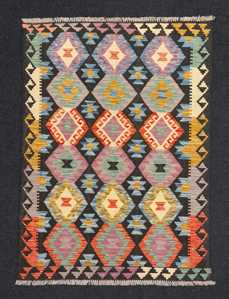 Handvävd Ull kelimmatta - 175 x 128 cm