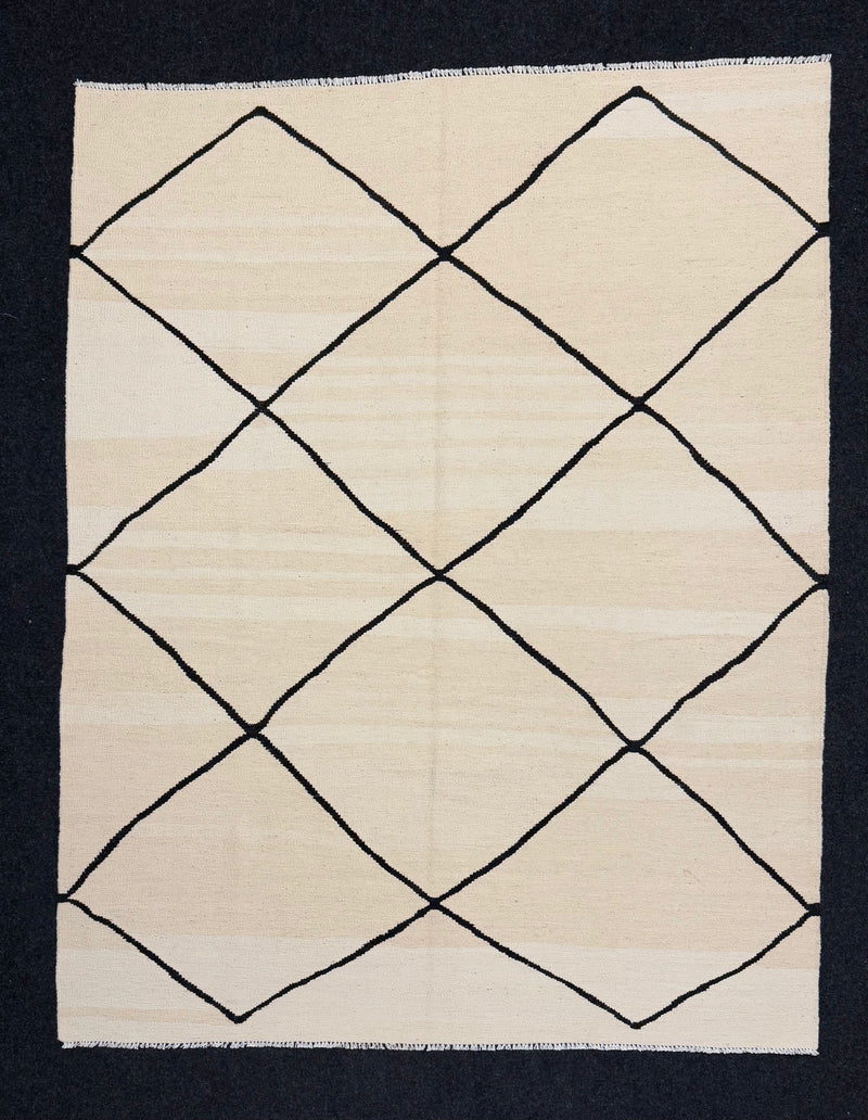 Handvävd Ull kelimmatta - 200 x 161 cm