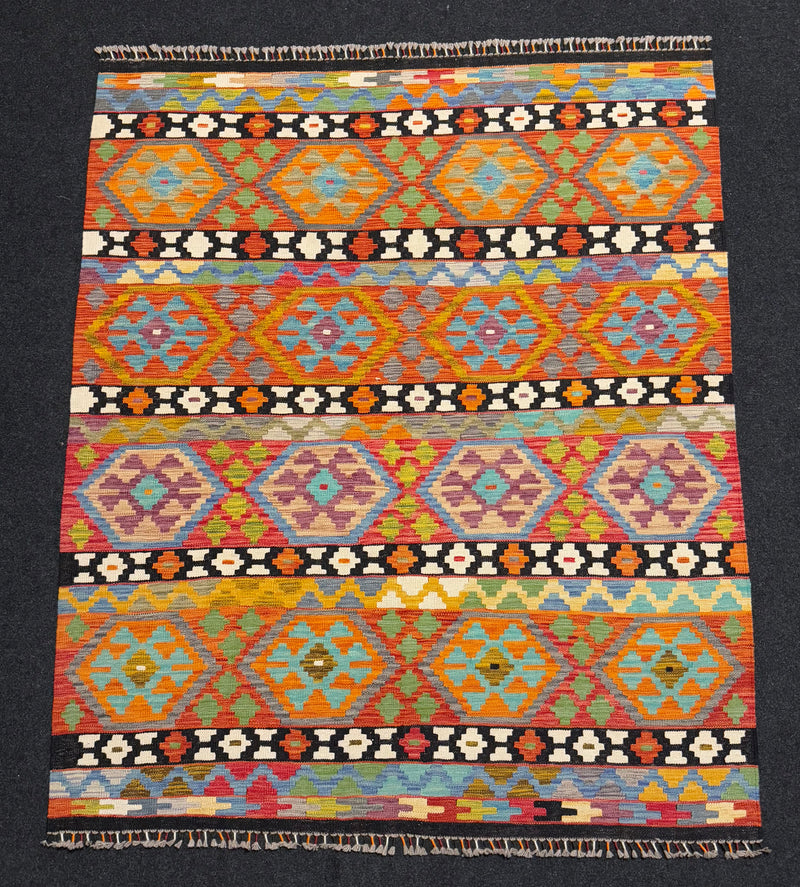 Handvävd Ull kelimmatta - 191 x 157 cm