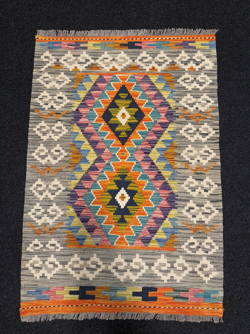 Handvävd Ull kelimmatta - 120 x 83 cm