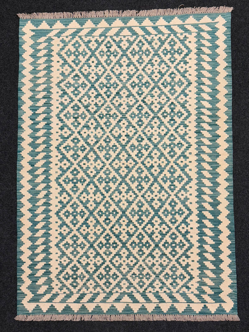 Handvävd Ull kelimmatta - 176 x 126 cm