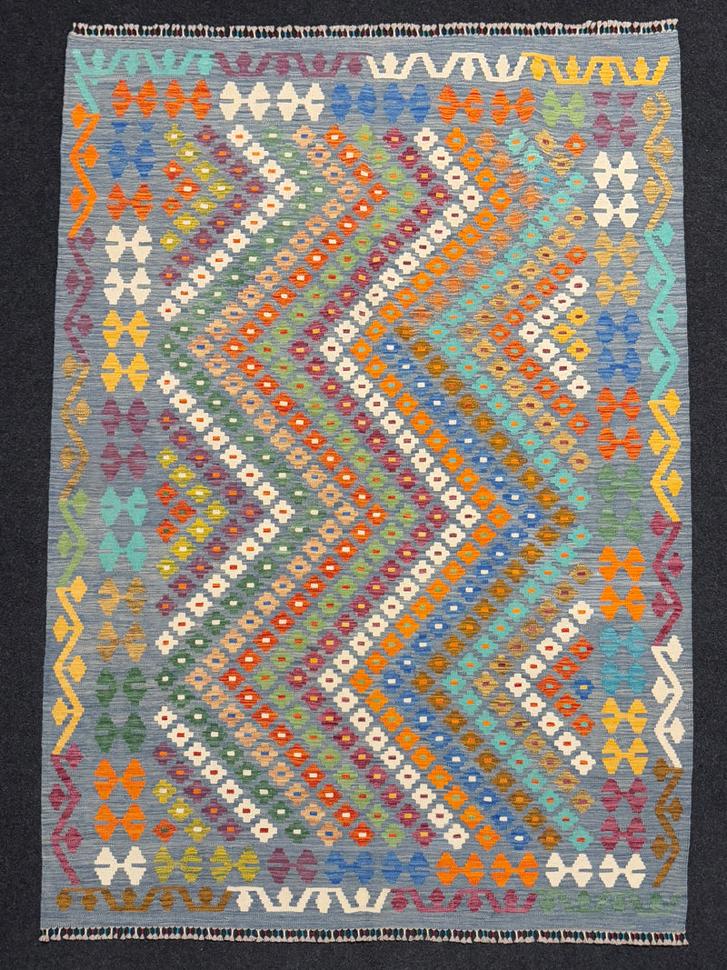 Handvävd Ull kelimmatta - 245 x 175 cm