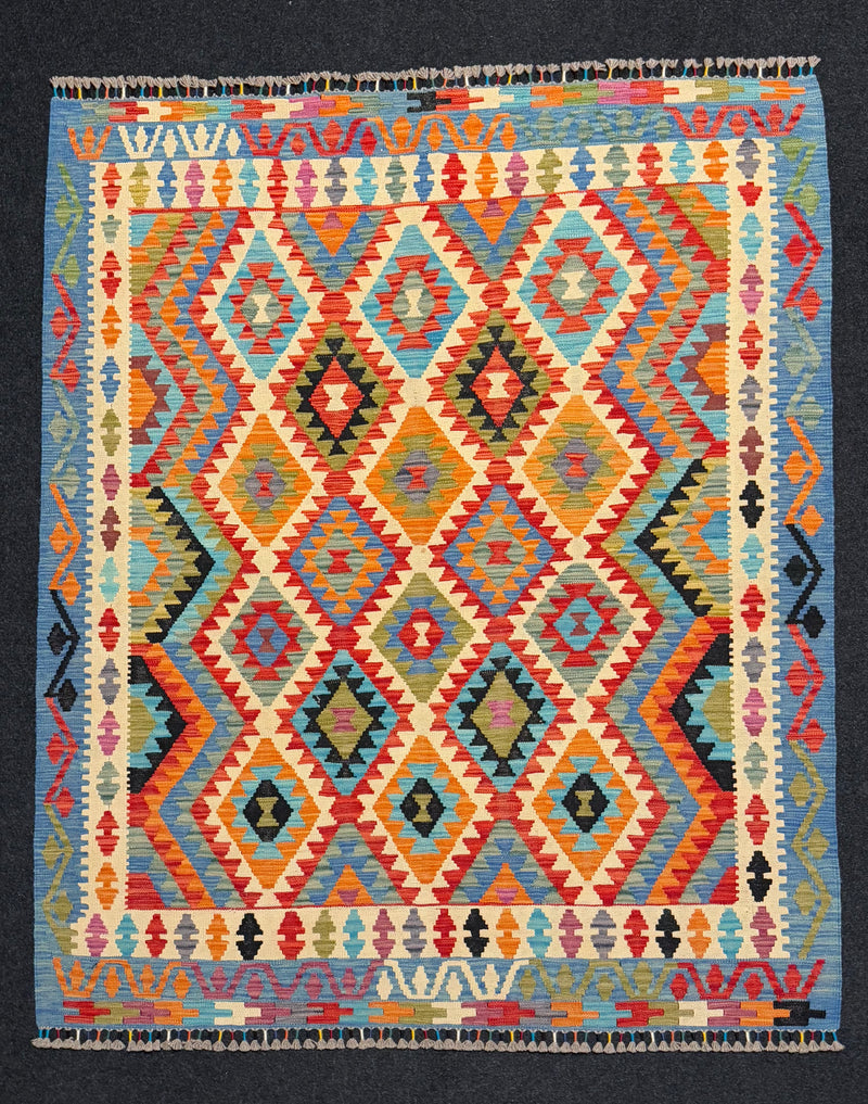 Handvävd Ull kelimmatta - 196 x 166 cm