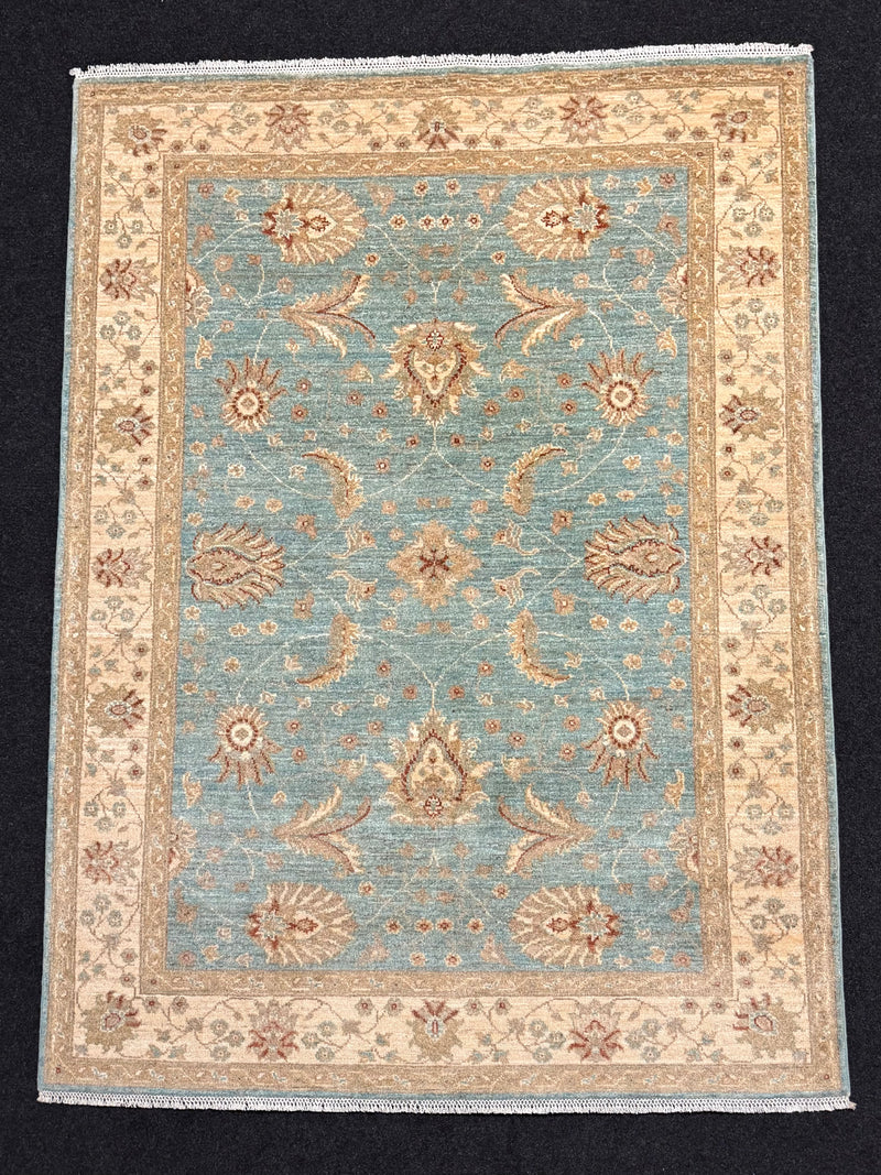 Fine Ziegler Handknuten Matta — 200 × 146 cm