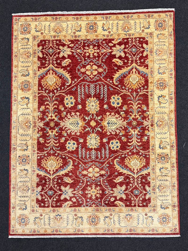 Fine Ziegler Handknuten Matta — 198 × 148 cm