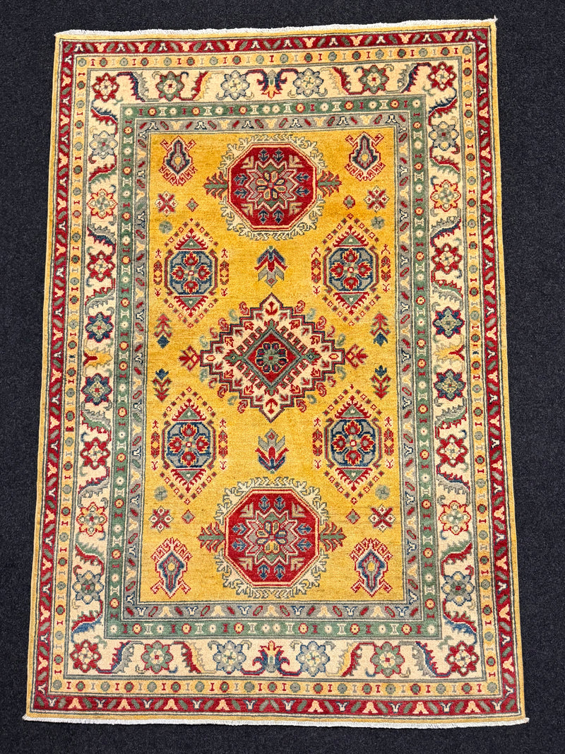 Handknuten Kazak‑matta — 181 × 119 cm