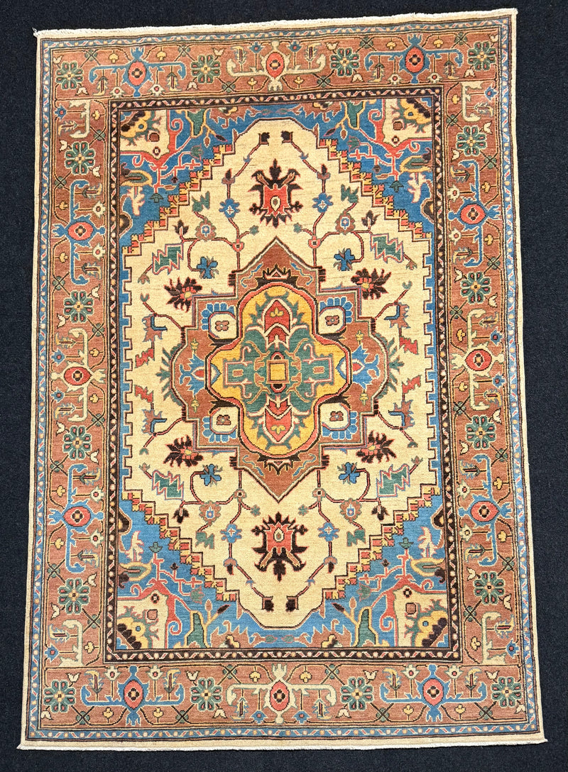 Handknuten Kazak‑matta — 250 × 168 cm