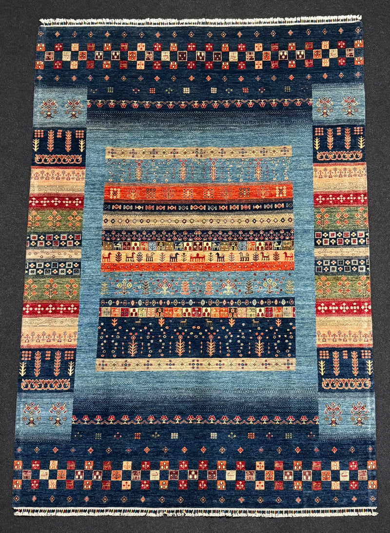 Fine Ziegler Shabargan Handknuten Matta — 294 × 202 cm