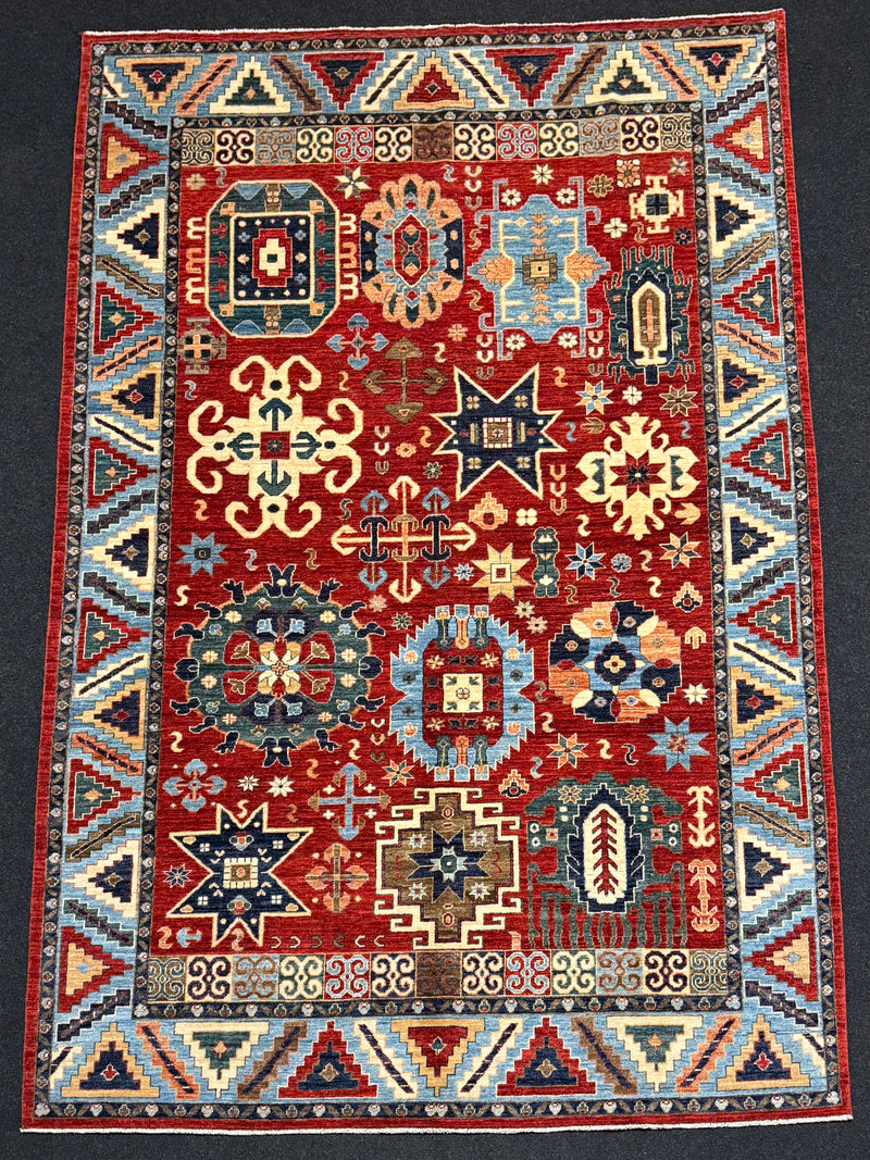 Fine Ziegler Handknuten Matta — 310 × 203 cm