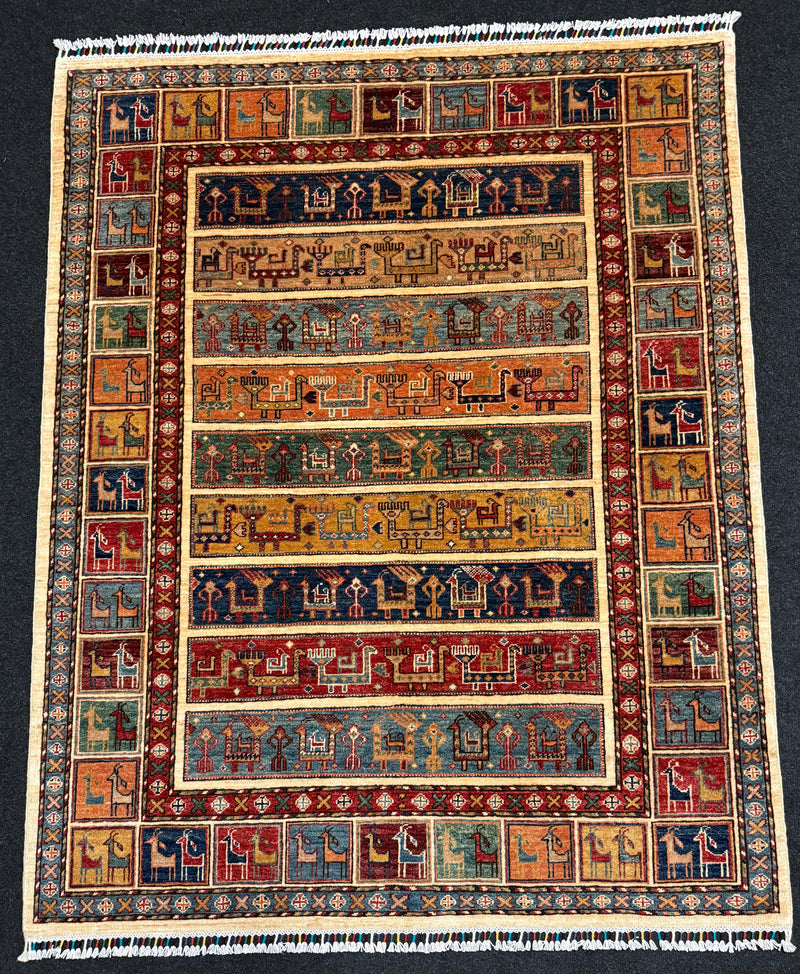 Ziegler Shabargan Handknuten Matta — 191×154 cm