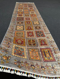 Ziegler Shabargan Handknuten Matta — 294 × 82 cm