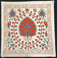 Silk Suzani Kuddfodral 50 cm x 50 cm