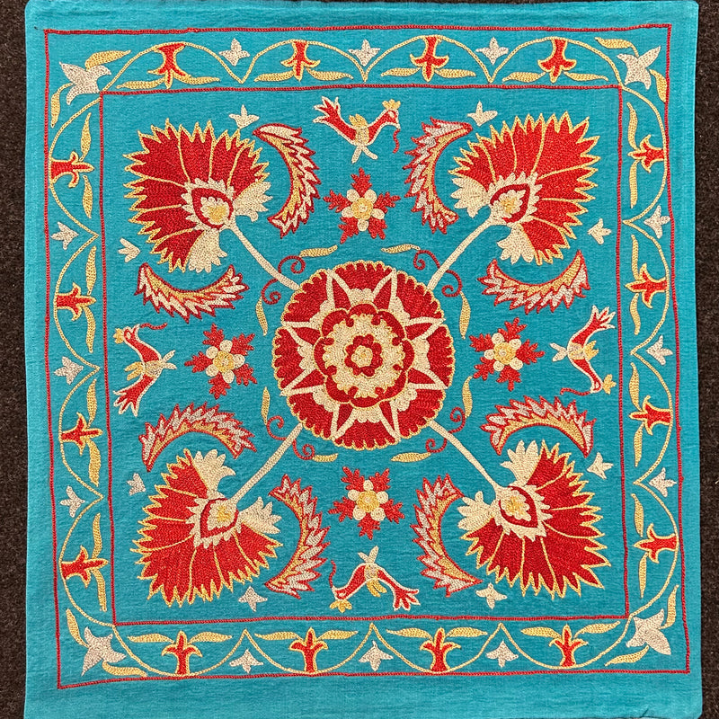 Silk Suzani Kuddfodral 50 cm x 50 cm