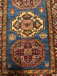 Handknuten fine Kazak‑matta — 179 × 63 cm