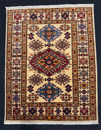 Handknuten fine Kazak‑matta — 116× 91 cm