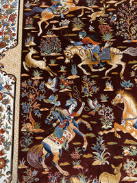 Lyxig Bambu Silk-Figural Matta - 180 x 120 cm