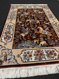 Lyxig Bambu Silk-Figural Matta - 180 x 120 cm