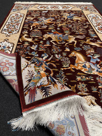 Lyxig Bambu Silk-Figural Matta - 180 x 120 cm