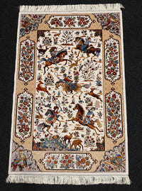 Lyxig Bambu Silk-Figural Matta - 180 x 120 cm