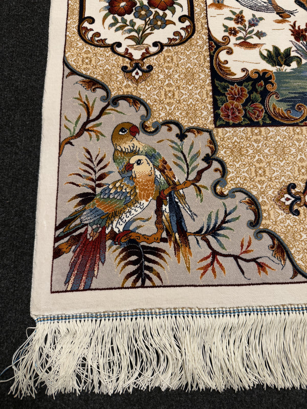 Lyxig Bambu Silk-Figural Matta - 180 x 120 cm