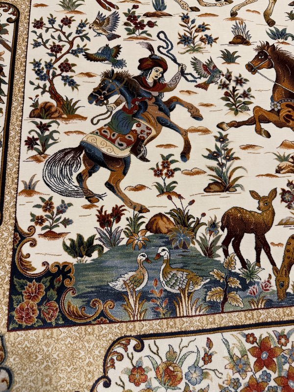 Lyxig Bambu Silk-Figural Matta - 180 x 120 cm