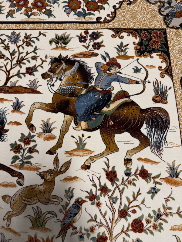 Lyxig Bambu Silk-Figural Matta - 180 x 120 cm