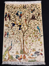 Lyxig Bambu Silk-Figural Matta - 180 x 120 cm