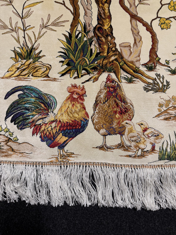 Lyxig Bambu Silk-Figural Matta - 180 x 120 cm