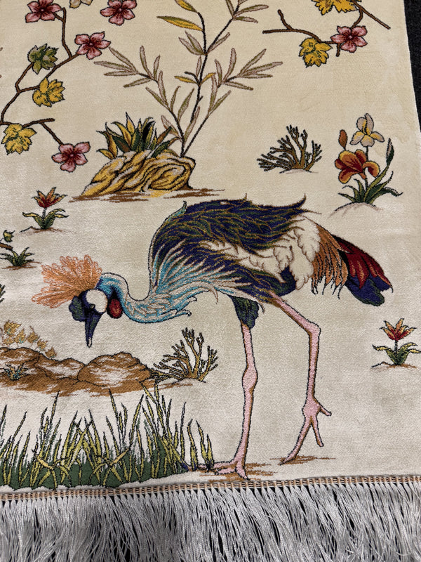 Lyxig Bambu Silk-Figural Matta - 180 x 120 cm