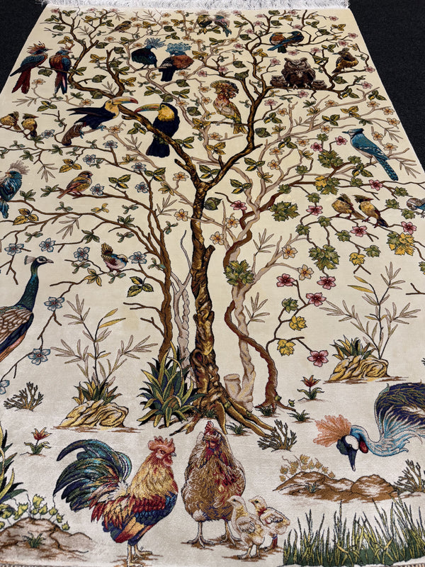 Lyxig Bambu Silk-Figural Matta - 180 x 120 cm