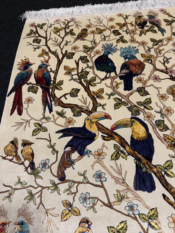 Lyxig Bambu Silk-Figural Matta - 180 x 120 cm