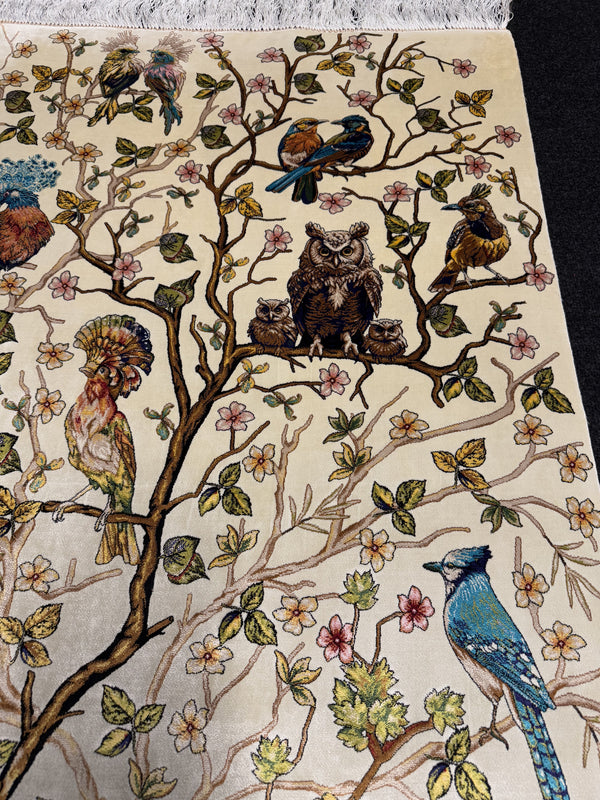 Lyxig Bambu Silk-Figural Matta - 180 x 120 cm