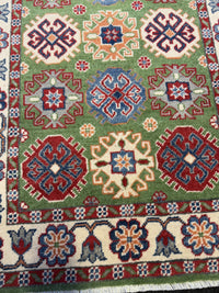 Handknuten Kazak‑matta — 117× 79 cm