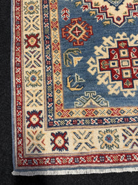 Handknuten Kazak‑matta — 193× 80 cm