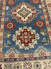 Handknuten Kazak‑matta — 193× 80 cm