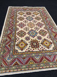 Handknuten Kazak‑matta — 183 × 121 cm