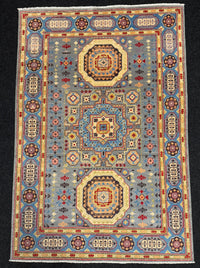 Handknuten Kazak‑matta — 178 × 120 cm