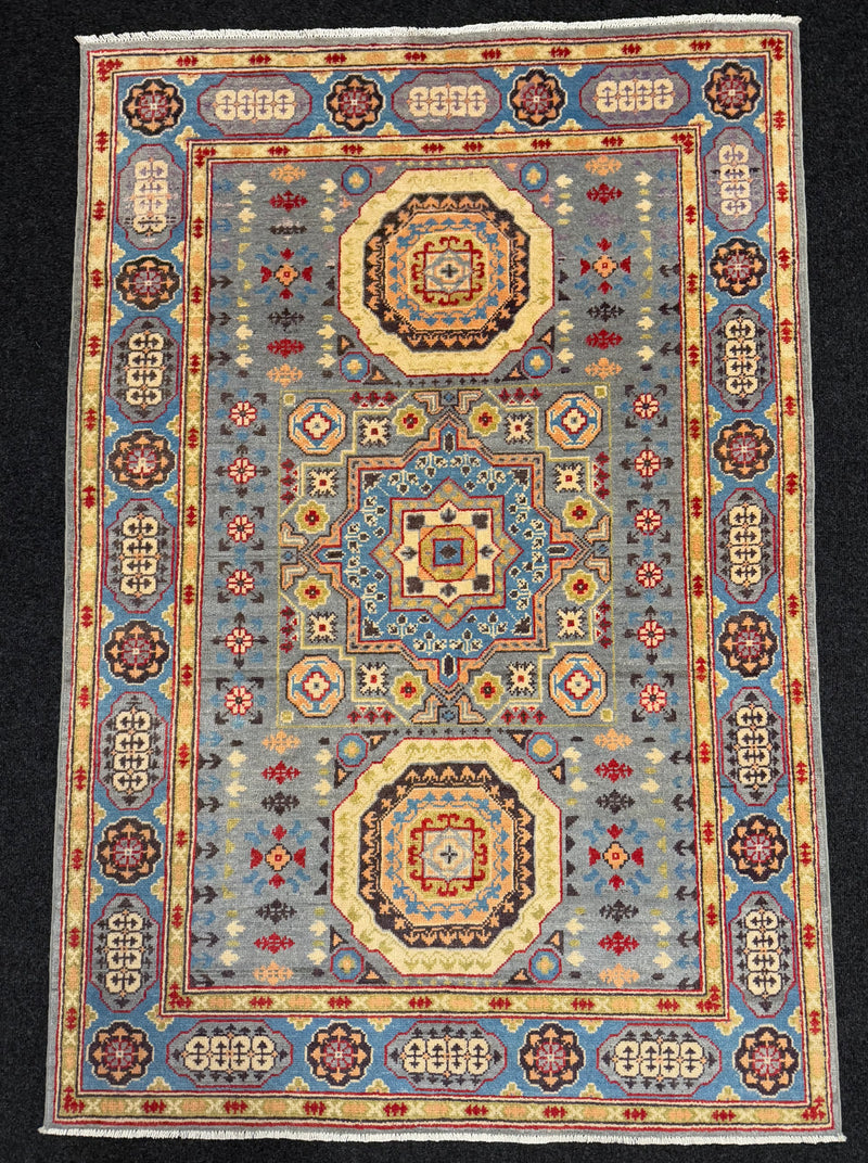 Handknuten Kazak‑matta — 178 × 120 cm