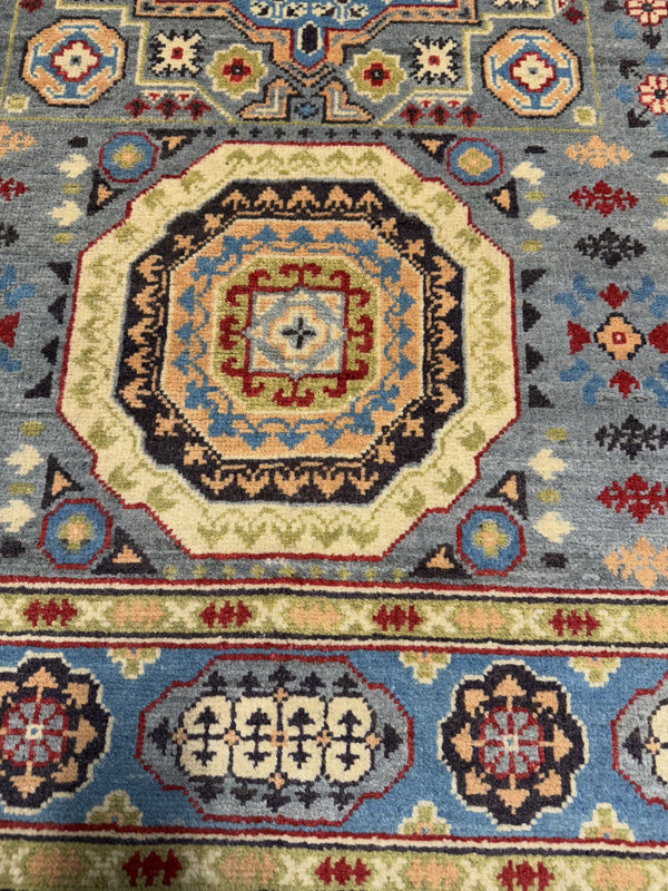 Handknuten Kazak‑matta — 178 × 120 cm