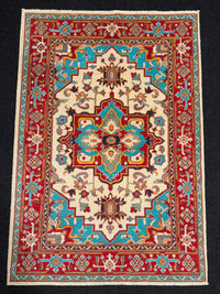 Handknuten Kazak‑matta — 180 × 125 cm