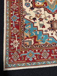 Handknuten Kazak‑matta — 180 × 125 cm