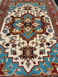 Handknuten Kazak‑matta — 180 × 125 cm