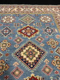 Handknuten Kazak‑matta — 206 × 152 cm