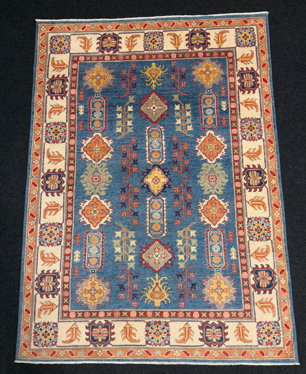 Handknuten Kazak‑matta — 206 × 150 cm