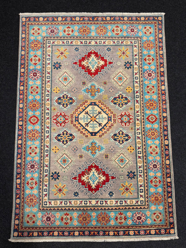 Handknuten Kazak‑matta — 178 × 120 cm