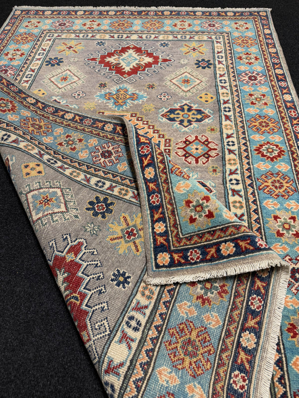 Handknuten Kazak‑matta — 178 × 120 cm